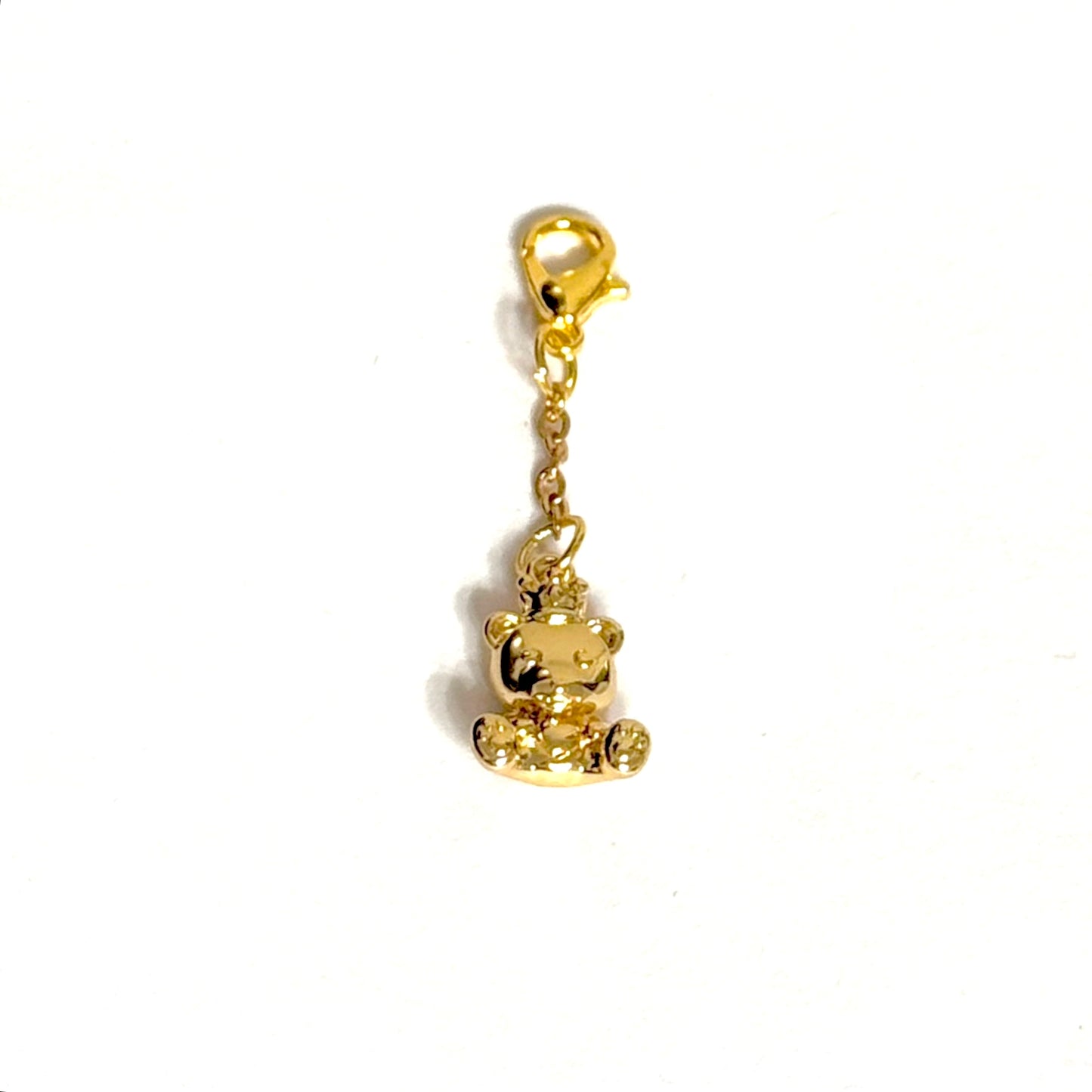 Gold Teddy Bear Charm