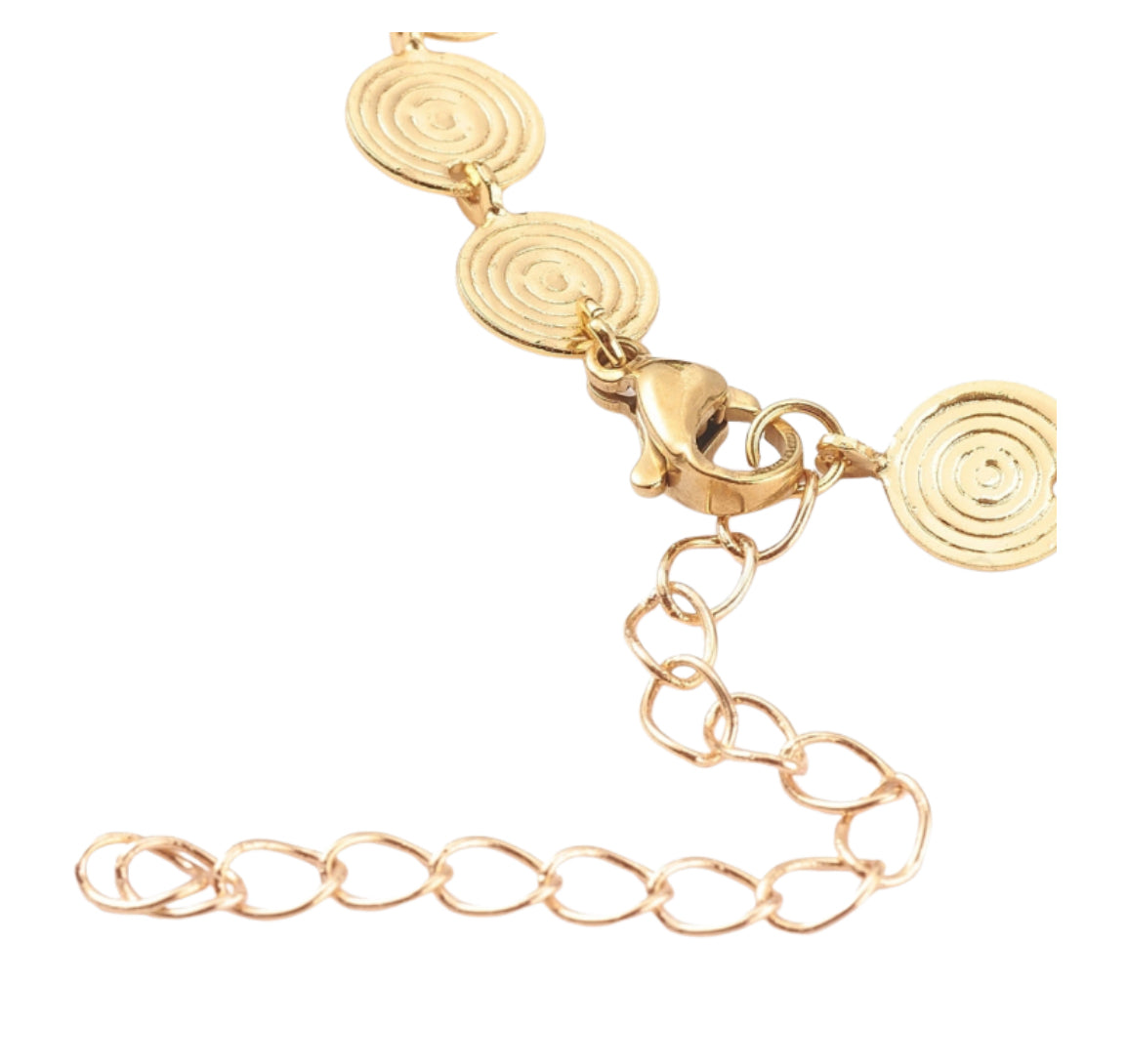 The Brass Coin Anklet