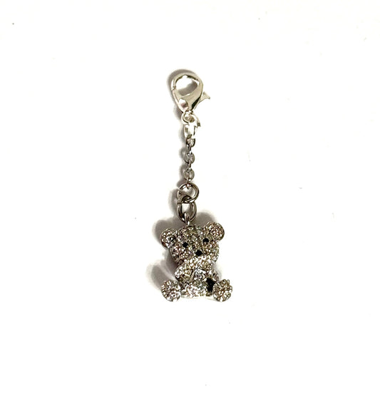 Pave Teddy Bear Charm