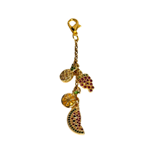 Gold Pave Mixed Fruit Charm