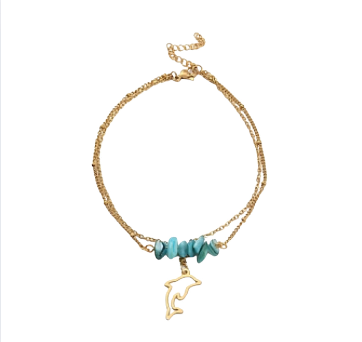 The Blue Dolfin Anklet