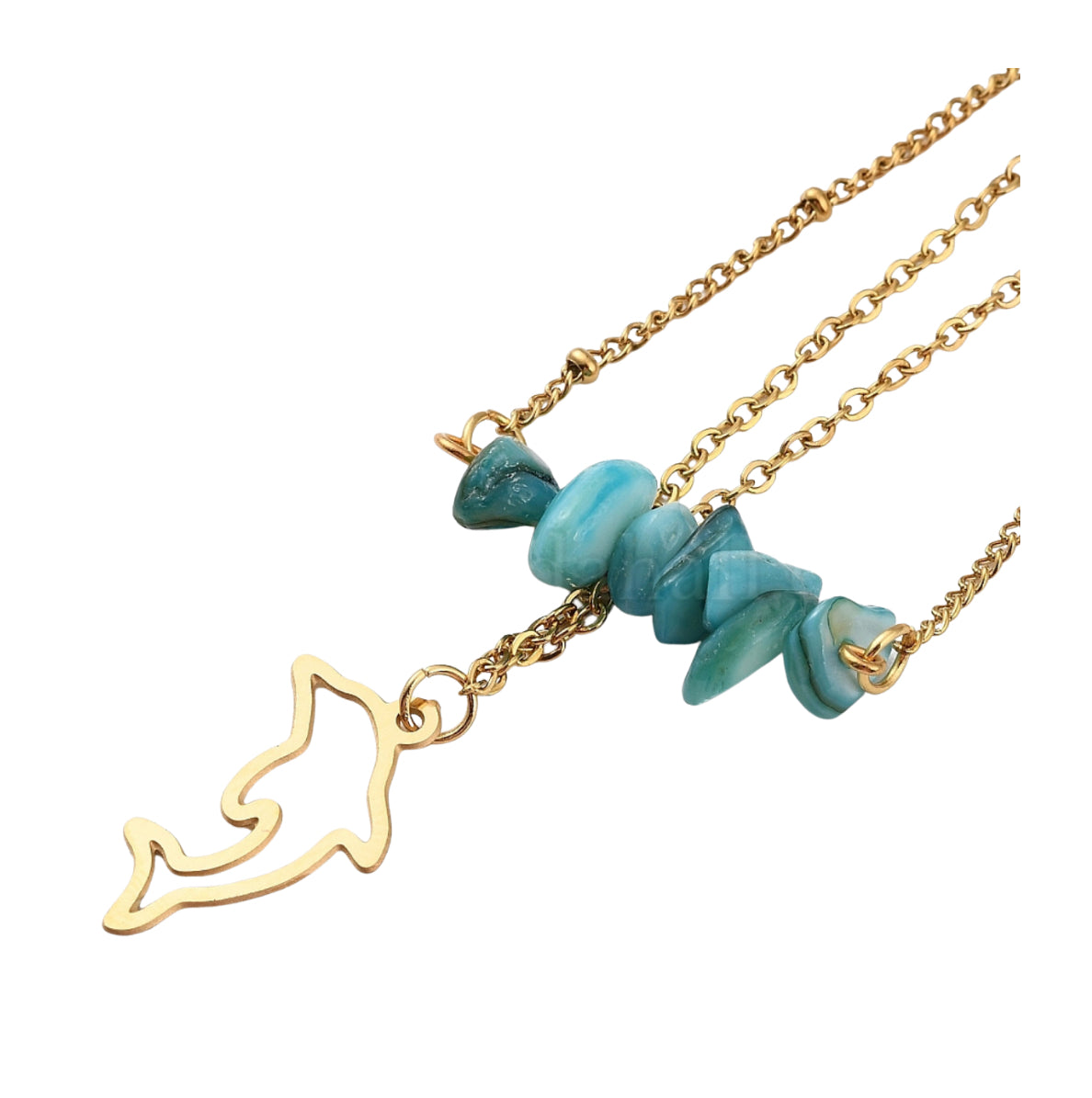 The Blue Dolfin Anklet